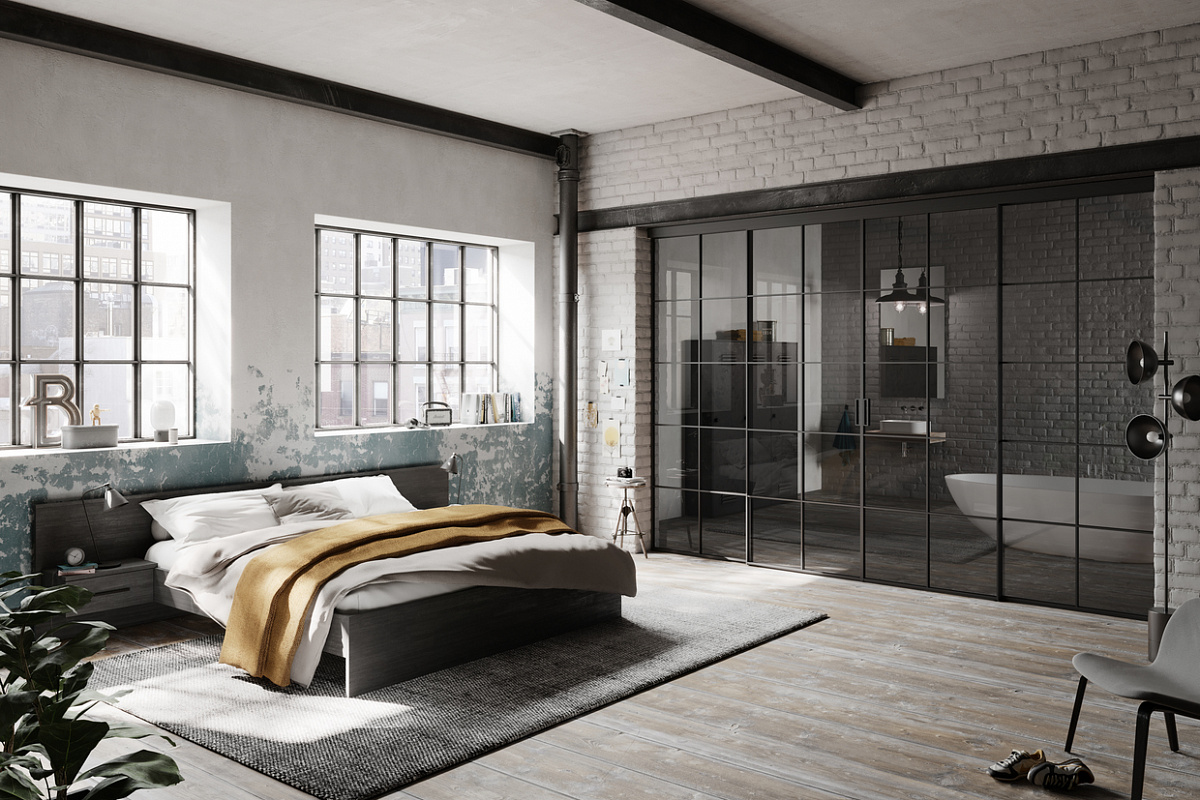 Розсувні Інтер'єрні LOFT перегородки для зонування кімнат в Києві — виготовлення та встановлення під ключ